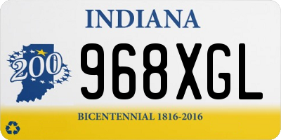 IN license plate 968XGL