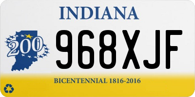 IN license plate 968XJF