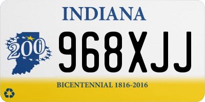 IN license plate 968XJJ