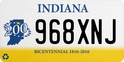 IN license plate 968XNJ