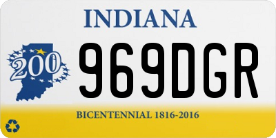 IN license plate 969DGR