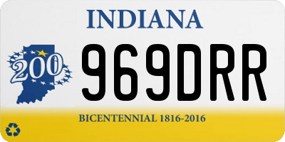 IN license plate 969DRR