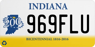 IN license plate 969FLU