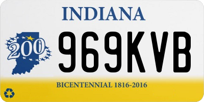 IN license plate 969KVB