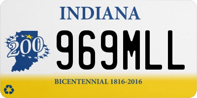 IN license plate 969MLL