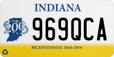 IN license plate 969QCA