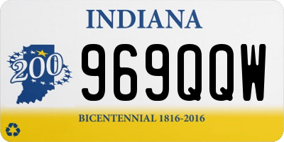 IN license plate 969QQW