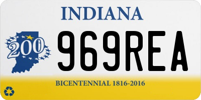 IN license plate 969REA