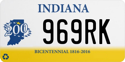 IN license plate 969RK