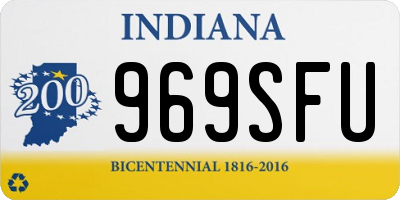 IN license plate 969SFU