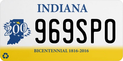 IN license plate 969SPO
