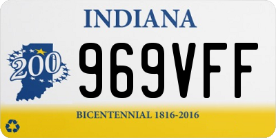 IN license plate 969VFF