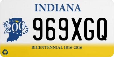 IN license plate 969XGQ