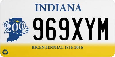 IN license plate 969XYM