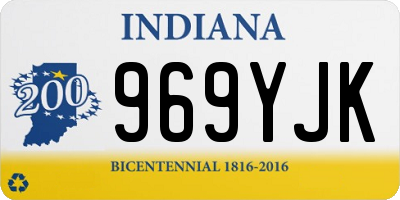 IN license plate 969YJK