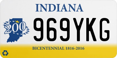 IN license plate 969YKG