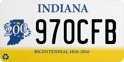 IN license plate 970CFB
