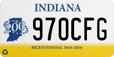 IN license plate 970CFG