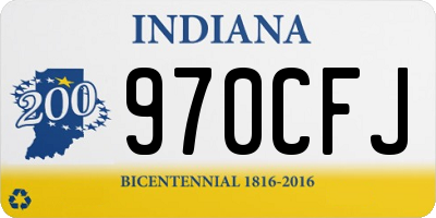 IN license plate 970CFJ