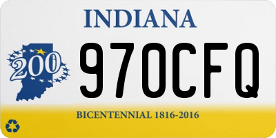 IN license plate 970CFQ