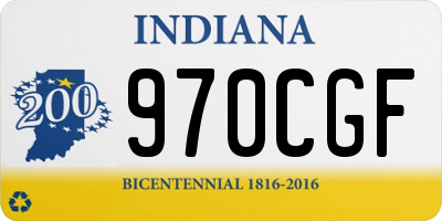 IN license plate 970CGF