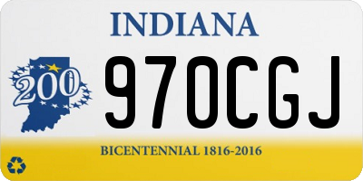 IN license plate 970CGJ