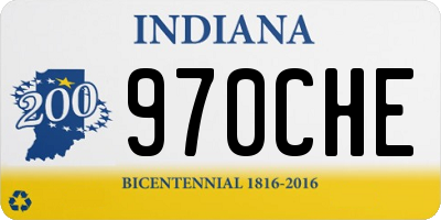 IN license plate 970CHE