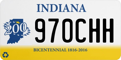 IN license plate 970CHH