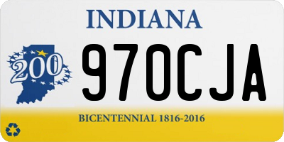 IN license plate 970CJA