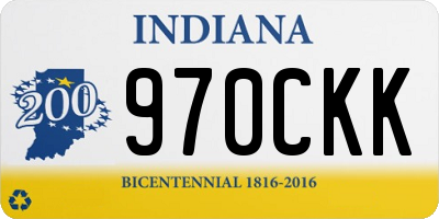 IN license plate 970CKK