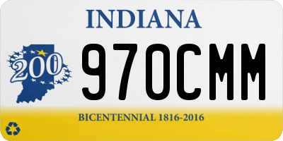 IN license plate 970CMM