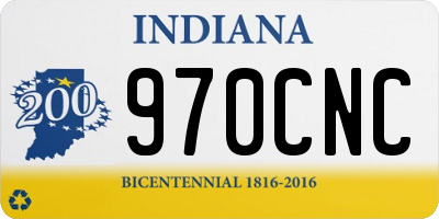 IN license plate 970CNC