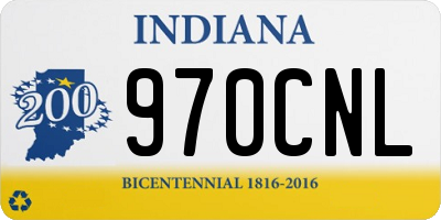 IN license plate 970CNL