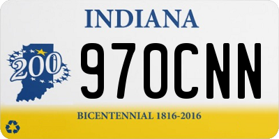 IN license plate 970CNN