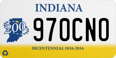 IN license plate 970CNO