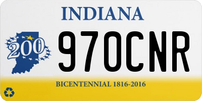 IN license plate 970CNR
