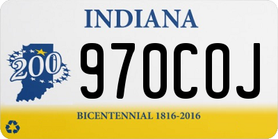 IN license plate 970COJ