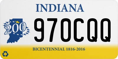 IN license plate 970CQQ