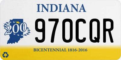 IN license plate 970CQR