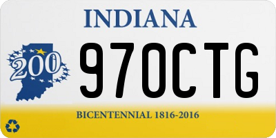 IN license plate 970CTG