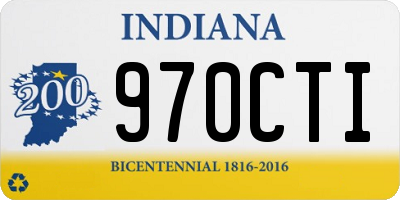 IN license plate 970CTI