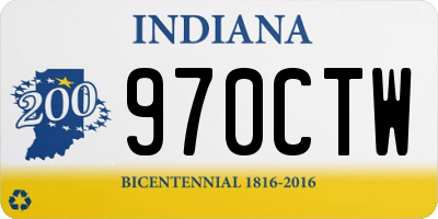 IN license plate 970CTW