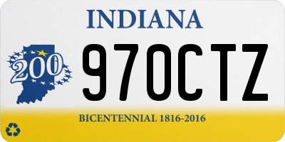 IN license plate 970CTZ
