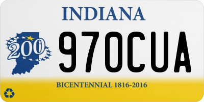IN license plate 970CUA