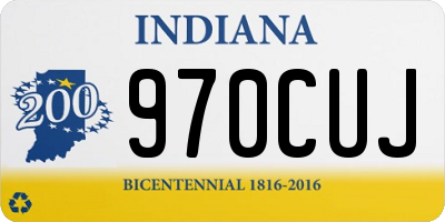 IN license plate 970CUJ