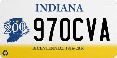 IN license plate 970CVA