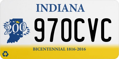 IN license plate 970CVC