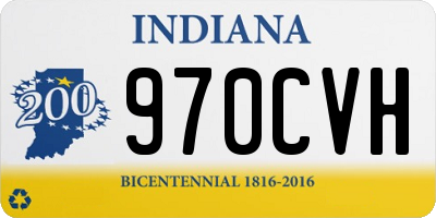 IN license plate 970CVH