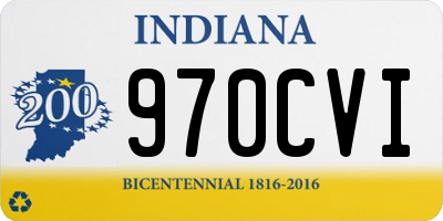 IN license plate 970CVI