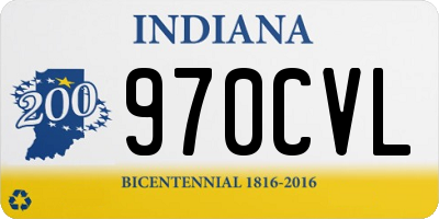 IN license plate 970CVL